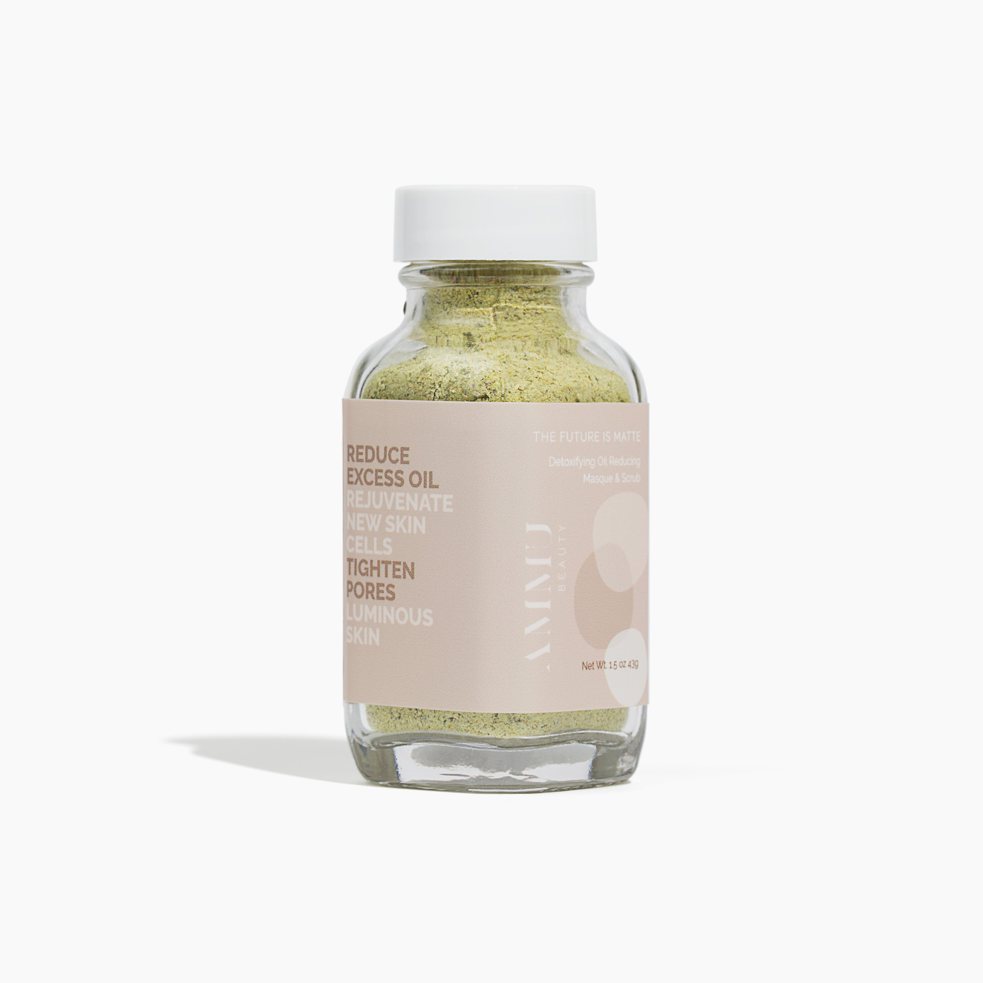 Realign and rebalance your oily skin while protecting your skin’s barrier. This rejuvenating face mask is powered by purifying mineral clays and brightening botanicals that decongest pores and visibly restores radiance. Visibly less oily skin just after one use. Use weekly to support clear, healthy skin.